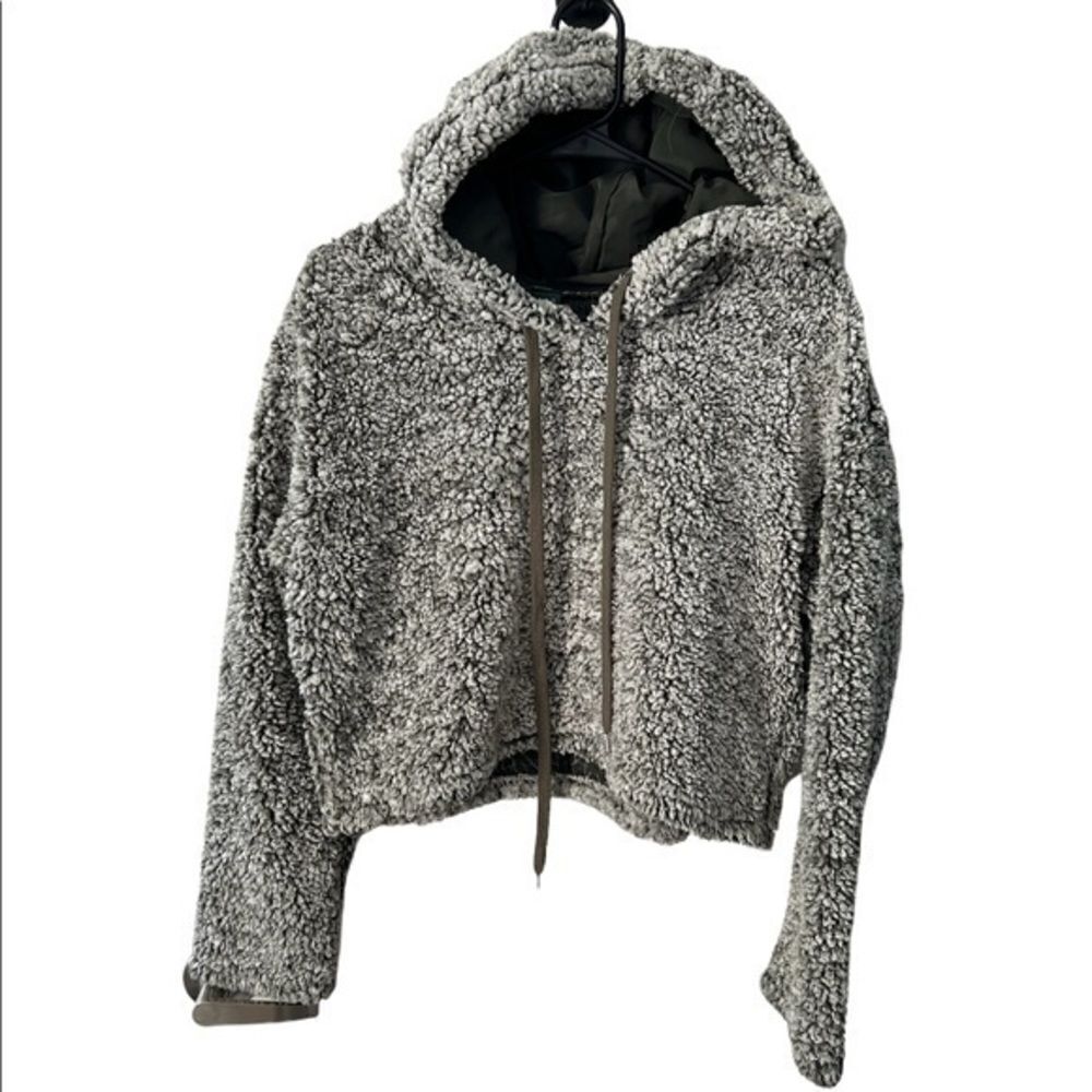 Wild Fable, Green, Cropped, Teddy Hoodie